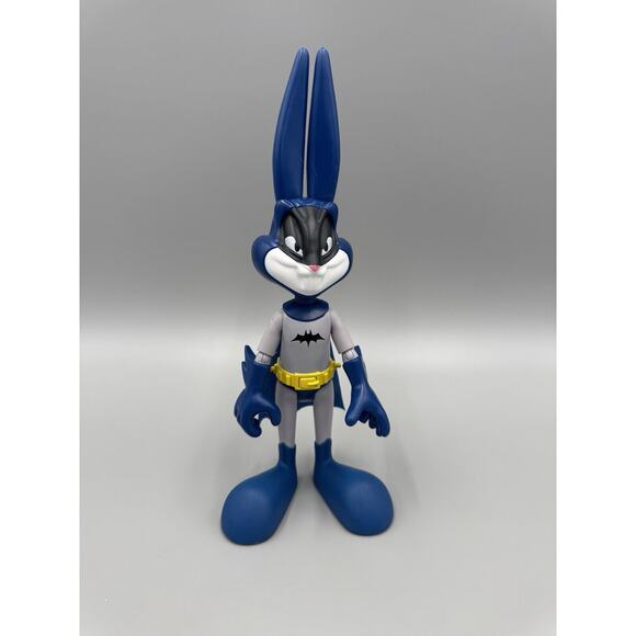 Space Jam Bugs Bunny Batman In Blue Suit Action Figure 9.5” - Picture 1 of 6
